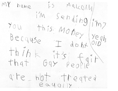 7 Year Old Boy Donates His Money To HRC; Amazes/Shames All