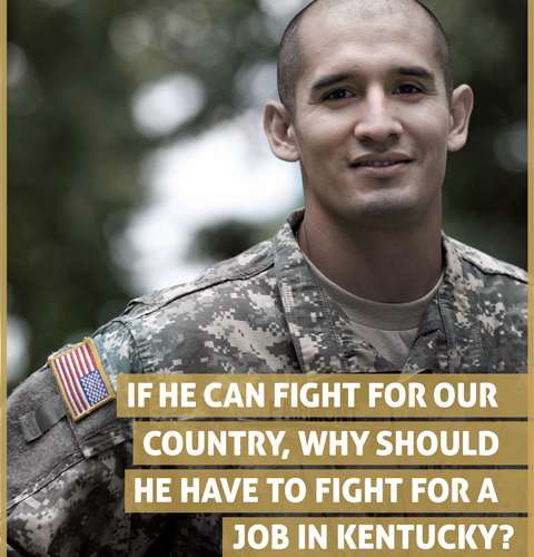 If He Can Fight For Our Country, Why Should He Have To Fight For A Job In Kentucky?