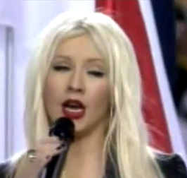 Christina Aguilera Forgets Words, Botches The National Anthem
