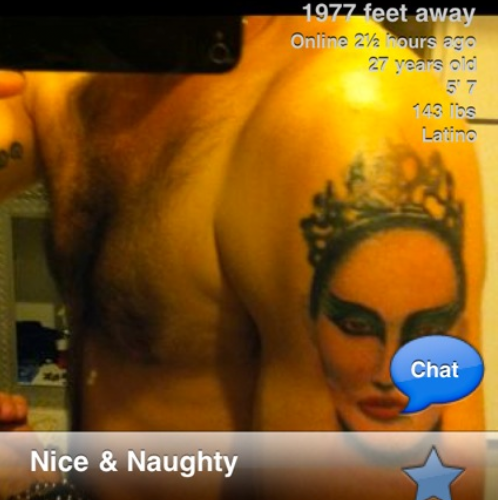 Awful Tattoo Of The Day: Grindr Black Swan