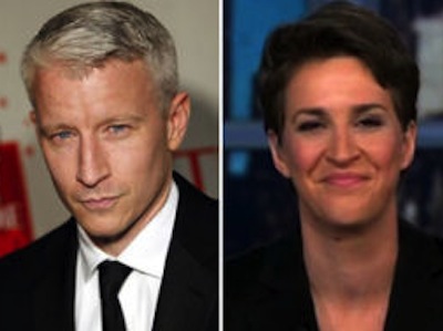 Rachel Maddow Outs Anderson Cooper, Denies Outing Him, Outs Him Again