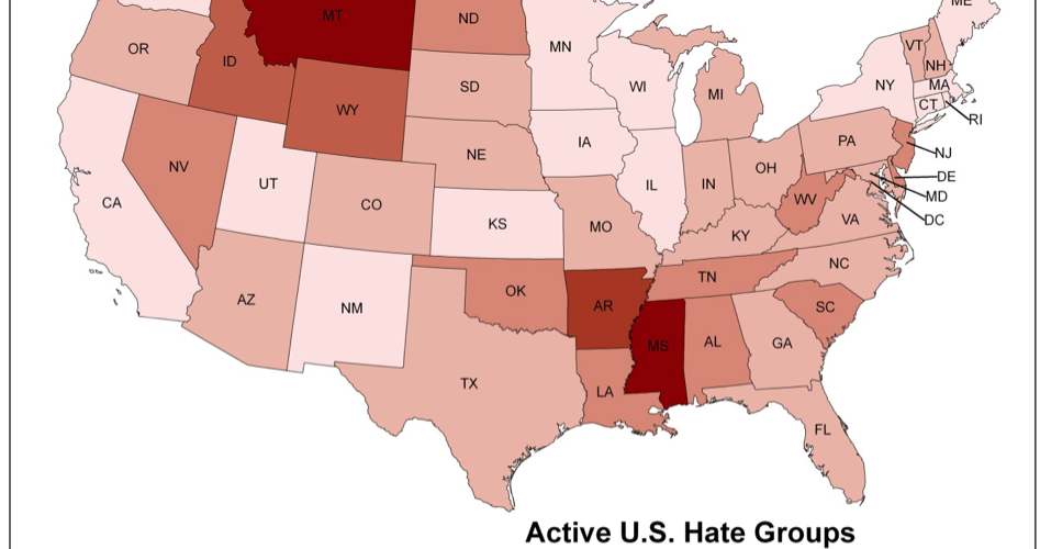 United States of Hate Groups Infographic