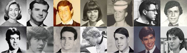 School Photos of the 14 U.S. Presidential Candidates