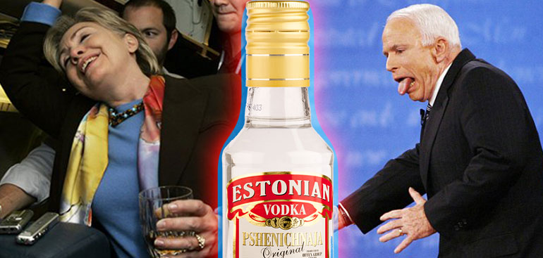 Hillary Clinton Once Beat John McCain In A Vodka Drinking Contest