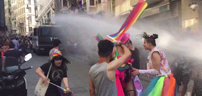 Turkish Police Use Water Cannons, Rubber Bullets On Istanbul Pride March