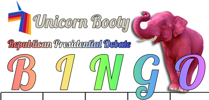 Here’s Your Bingo Card For Tomorrow’s Republican Primary Debate!