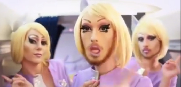 VIDEO: Israeli Drag Queens Make The Best Worst In-Flight Safety Video Ever