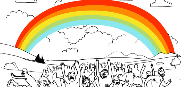 Naked Bears and Aliens Dominate Funny “First Rainbow”