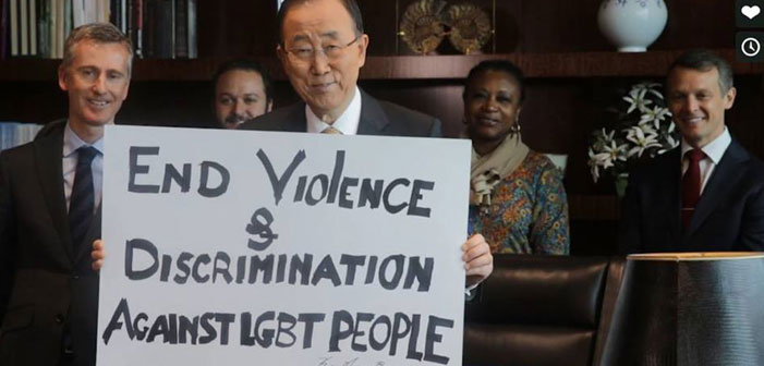 UN Secretary General Ban Ki-Moon Appears In Video With International LGBT Activists
