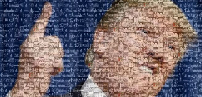 A Donald Trump Portrait Made Entirely Out of KKK Members