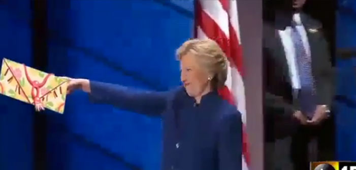 Like Bob The Drag Queen, Hillary Enters The DNC ‘Purse First’