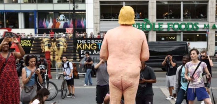 Art Group Installs 5 Naked Donald Trump Statues Around U.S.