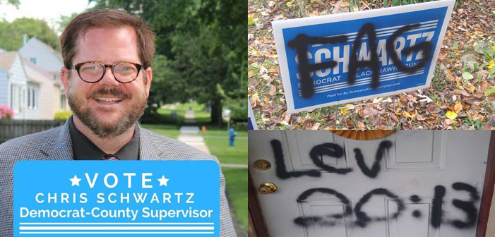 Vandal Spray Paints ‘FAG’ on Gay Iowa Democratic Candidate’s Home