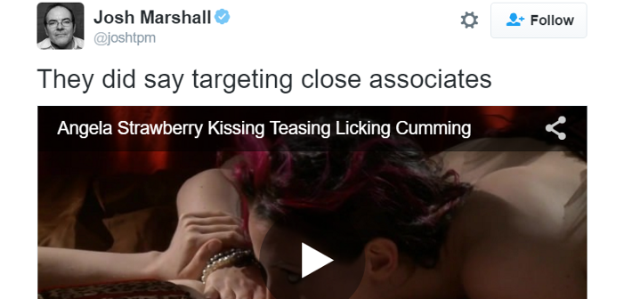 Talking Points Memo Editor Josh Marshall Accidentally Tweets Lesbian Porn (Updated)
