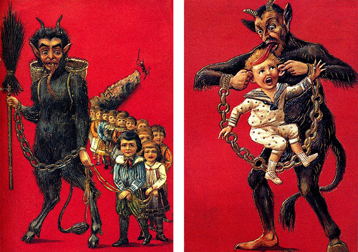 Krampus, Christmas, monster, kids, children, demon, goat, devil