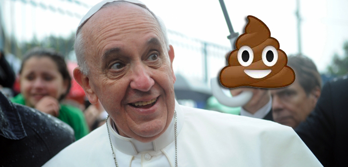 Pope Compares Fake News Sharers to Folks Who Eat Poop