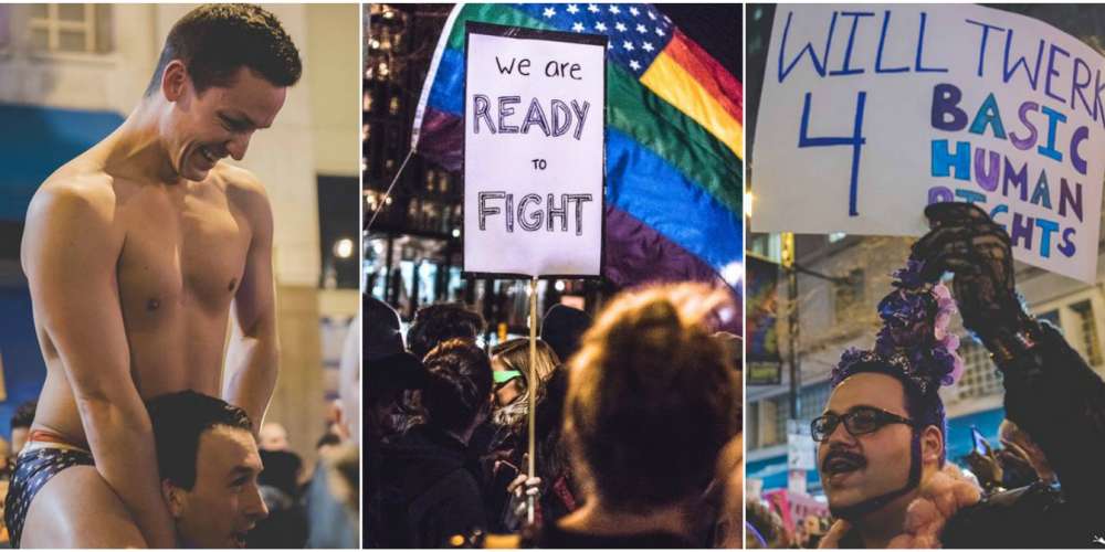 15 Fabulous Photos from the Queer Dance Party Protesting Donald Trump (Video)