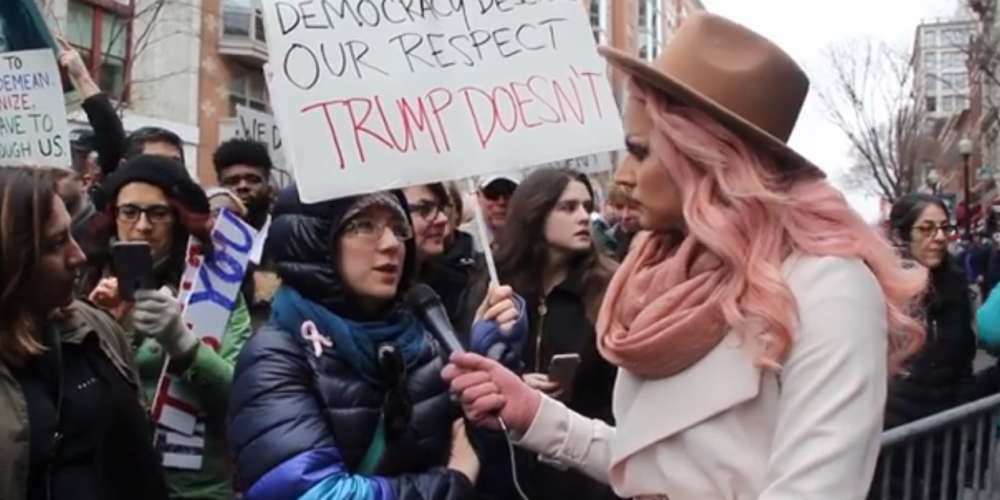 A Drag Queen Went to Donald Trump’s Inauguration (Video)