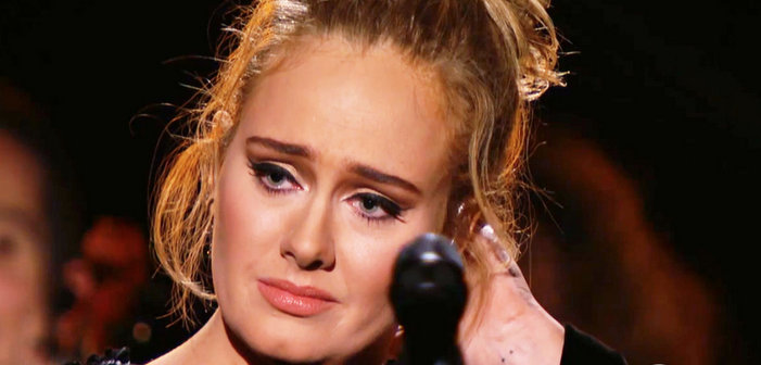 Watch Adele Swear in the Middle of Her George Michael Tribute (Video)