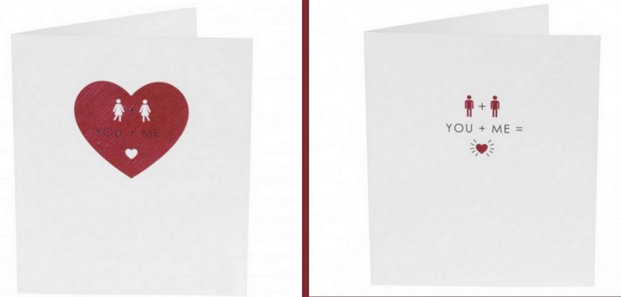 Des cartes Saint-Valentin pour les couples gays et lesbiens au Royaume-Uni
