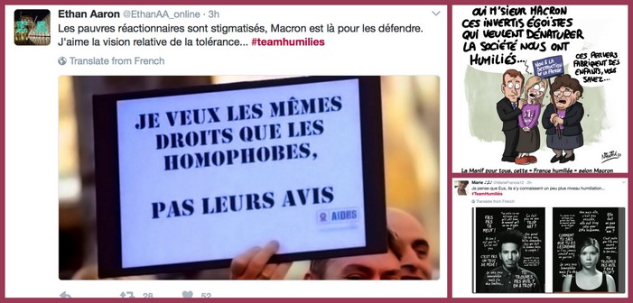 #teamhumiliés: quand les twittos réagissent avec colère aux propos de Macron sur la « Manif pour tous »