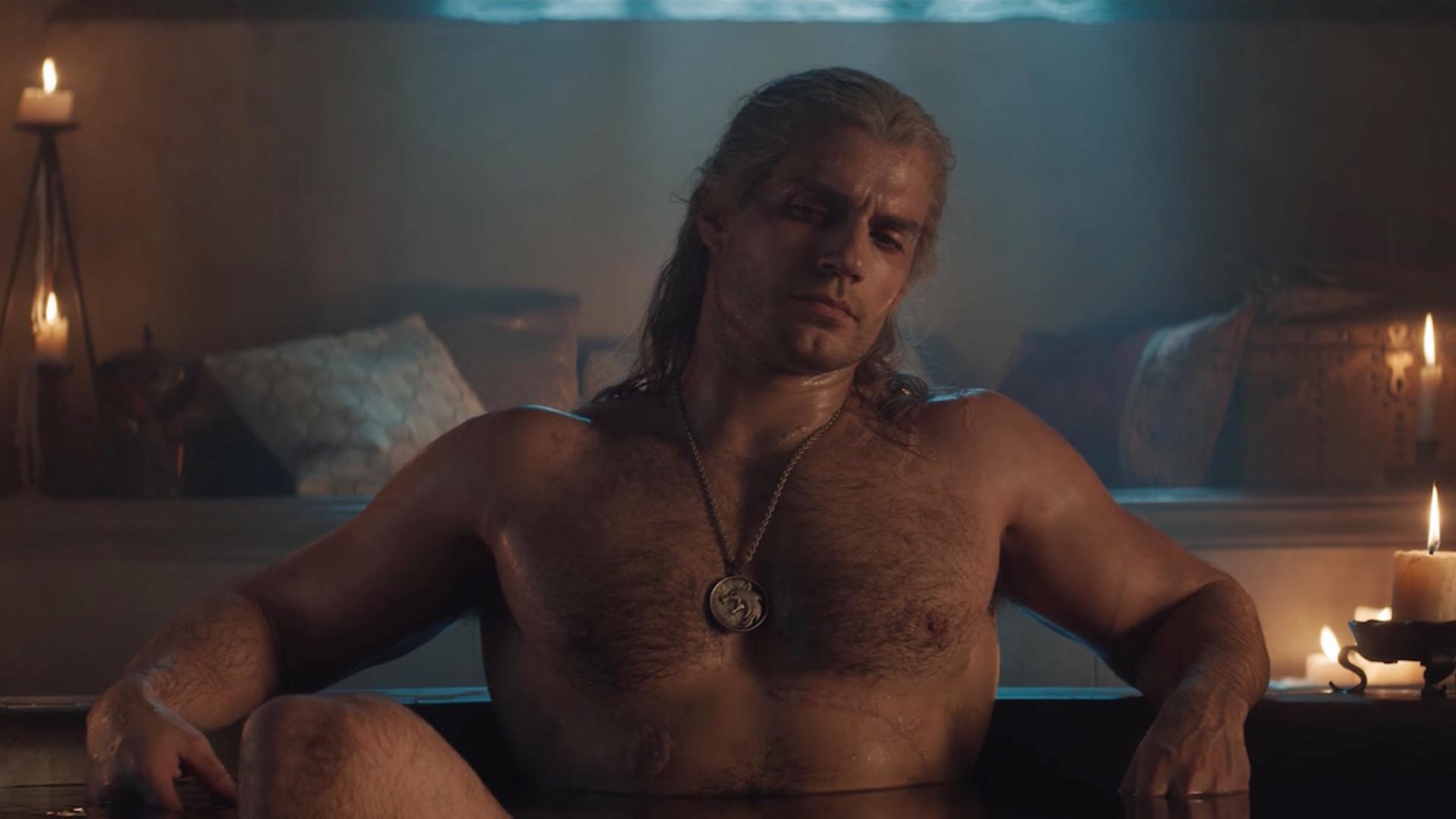 sexy bathub geralt