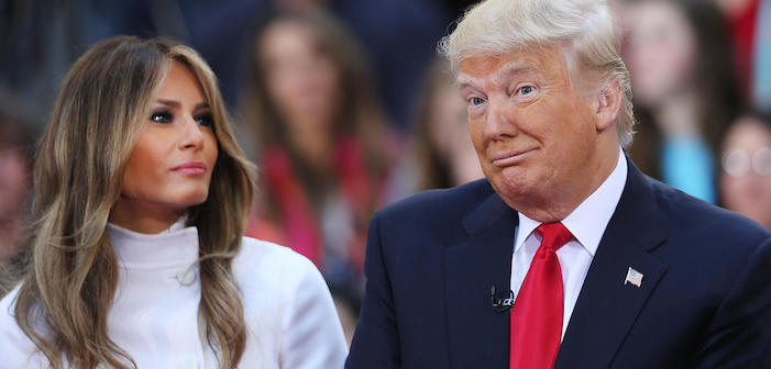 Watch Melania Trump Recoil from Her Husband’s Touch (Video)