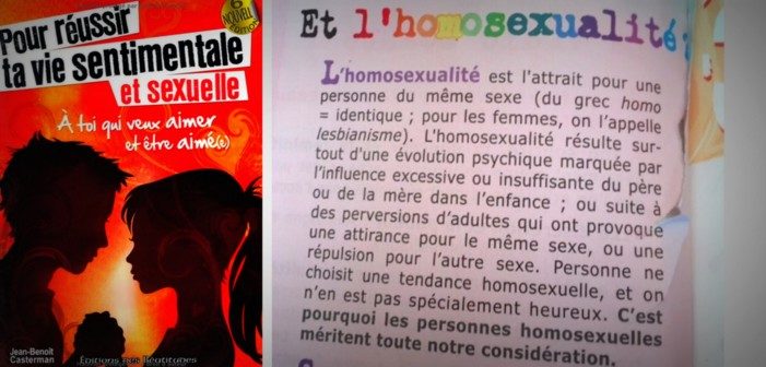 La professeure d’un établissement catholique distribue un manuel homophobe mais ne sera pas sanctionnée