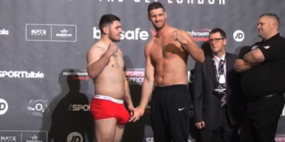 This Boxer’s Oversized Bulge Intimidated His Opponent During Weigh-In (NSFW)