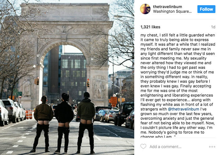 The Travelin Bum Instagram account 3