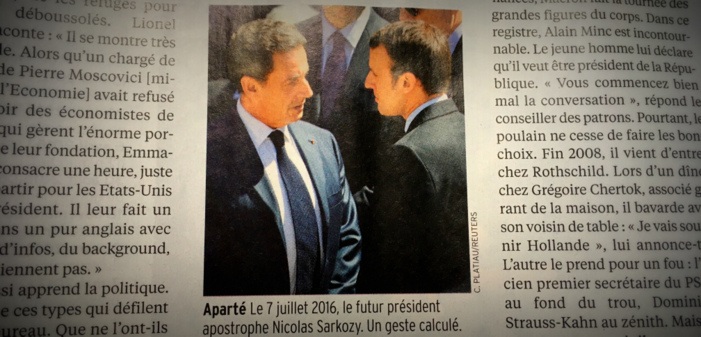 Emmanuel Macron aurait demandé à Nicolas Sarkozy de faire cesser les rumeurs sur sa prétendue homosexualité