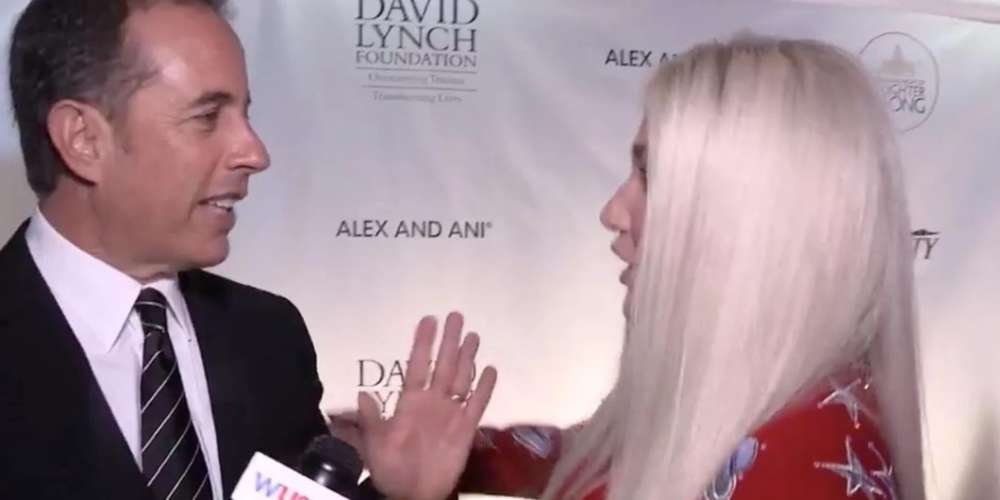 Jerry Seinfeld Awkwardly Denies Kesha’s Request for a Hug (Video)