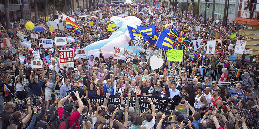 L.A. Pride 2017: 20 Amazing Shots From the #ResistMarch, Festival and More