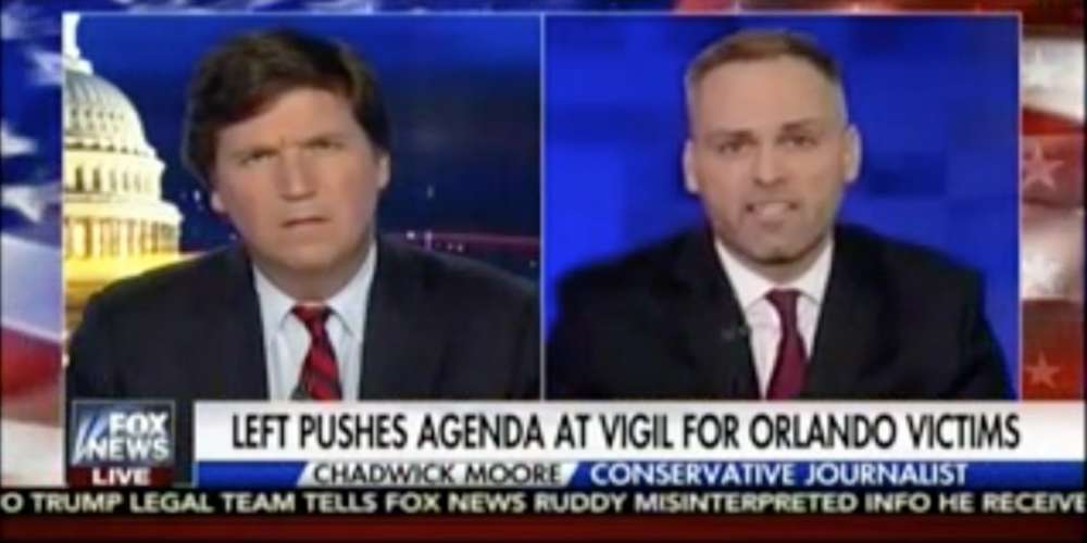Gay Conservative Journalist Chadwick Moore Spreads Fake News on ‘Tucker Carlson Tonight’