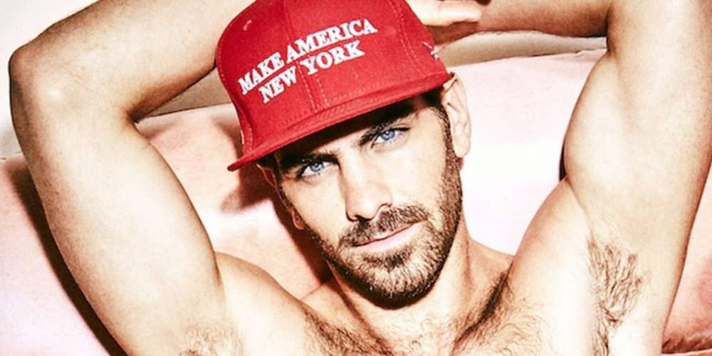 In Only His Underwear, Nyle DiMarco Trampolines for Pride Month