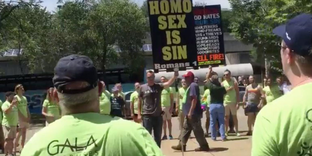 Gay Men’s Chorus Sings Over Anti-LGBTQ Protestors at Knoxville Pride (Video)