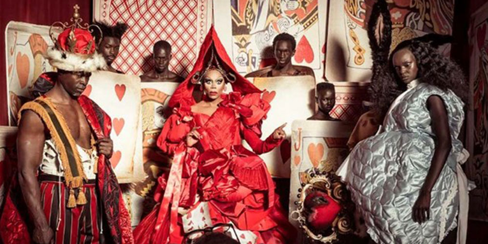 RuPaul Plays the Queen of Hearts in Pirelli’s Eye-Popping ‘Alice in Wonderland’ Calendar (Photos)