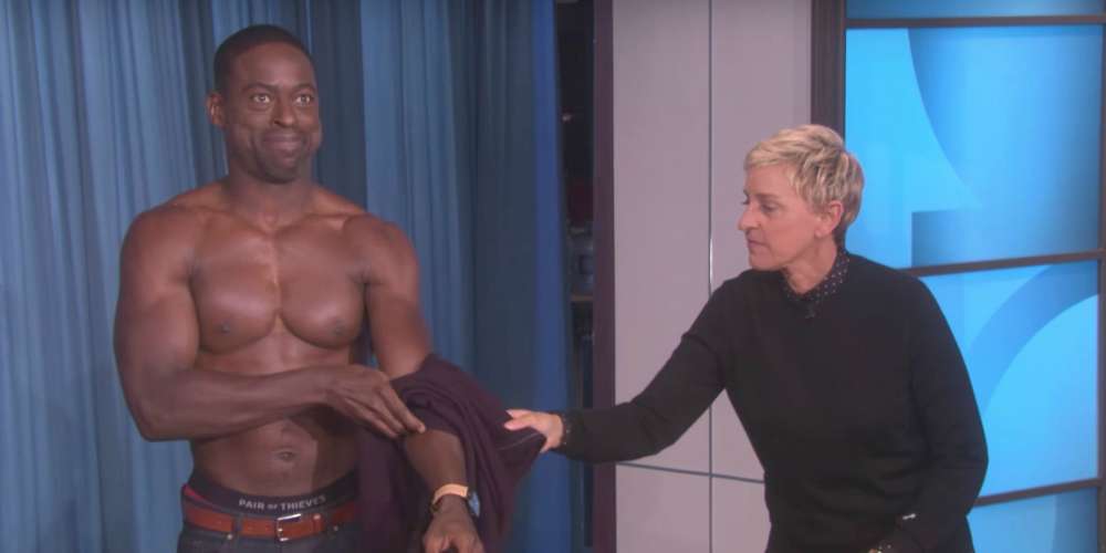 Sterling K. Brown Is the Latest ‘This Is Us’ Hunk to Strip Down on ‘Ellen’