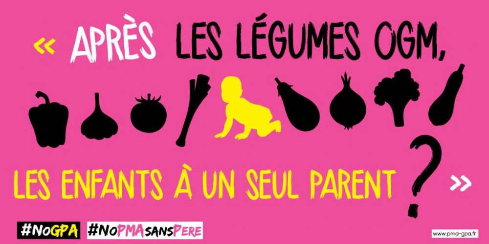 La « Manif pour tous » compare les bébés conçus par PMA à des légumes OGM