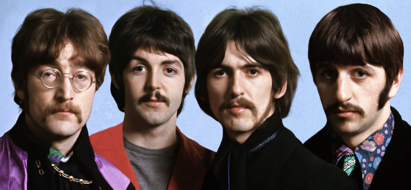 best mustaches beatles