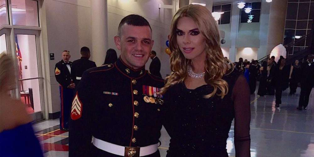 ‘Drag Race’ Vet Kelly Mantle and Her Boyfriend Turned Heads at This Year’s Marine Corps Ball