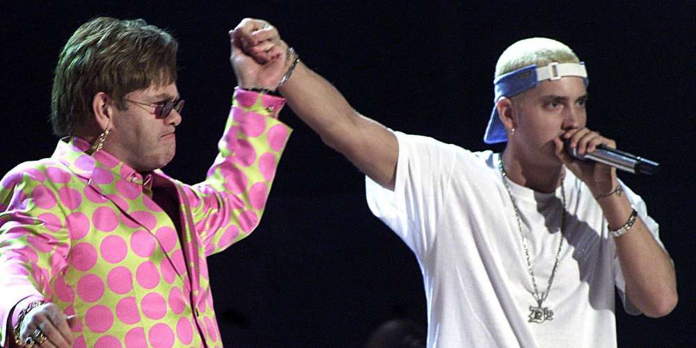 Eminem Gifted Elton John a Diamond Encrusted Sex Toy For His Wedding (Video)