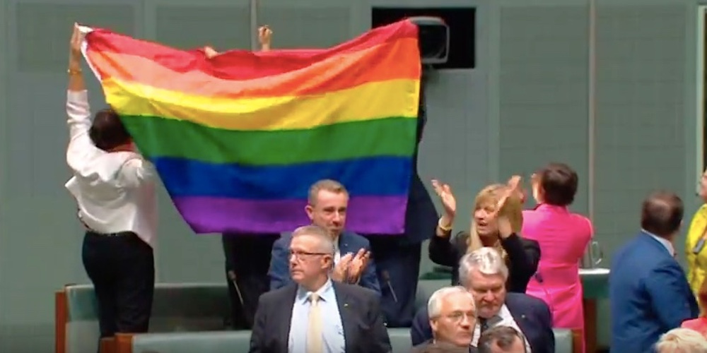 Public Viewers in Parliament Burst Into Song as Australia Legalizes Marriage Equality (Video)