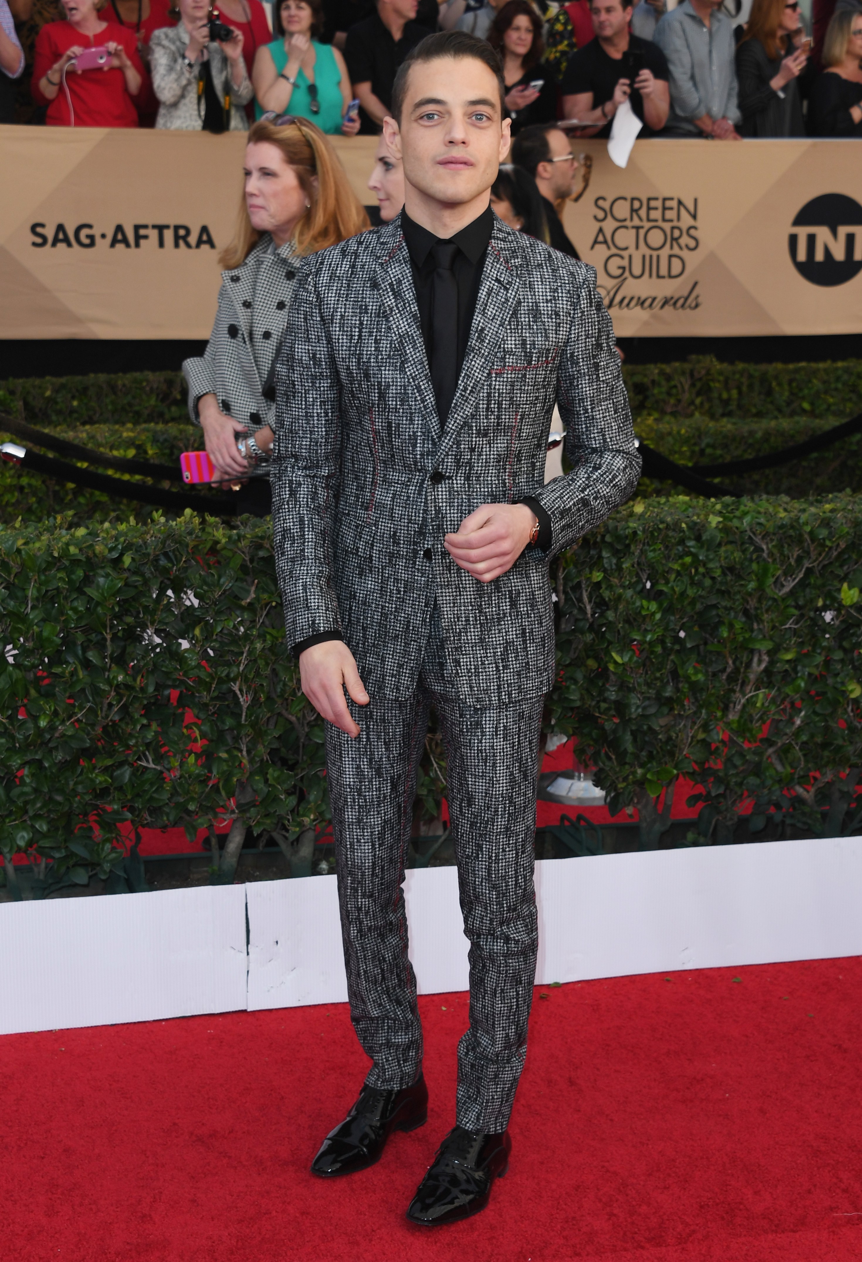 rami malek red carpet looks