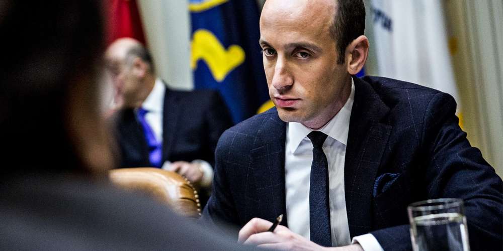 Debra Messing Narrates This Jaw-Droppingly Crazy Profile of Trump Aide Stephen Miller