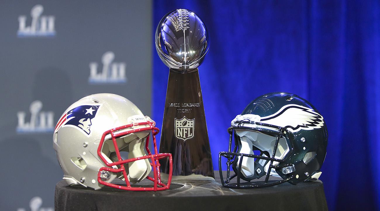super bowl sunday helmets