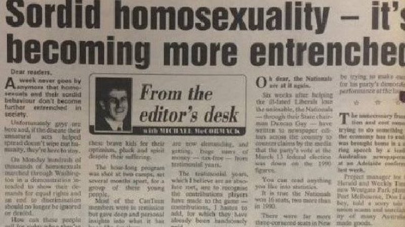Michael McCormack AIDS column