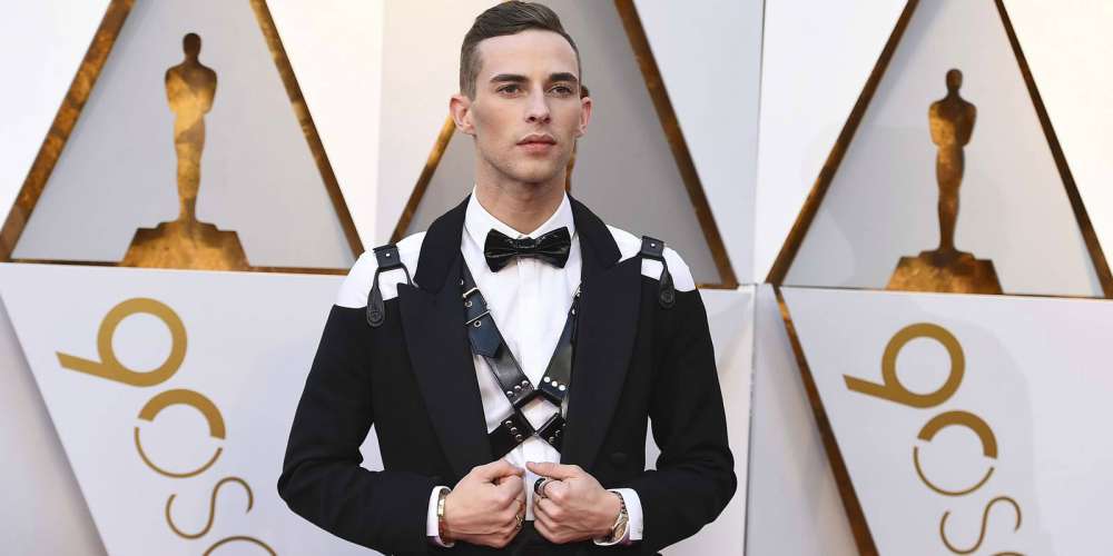 Adam Rippon Just Burned Up the Oscars Red Carpet in a Leather Harness