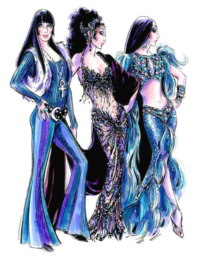 the cher show bob mackie sketch