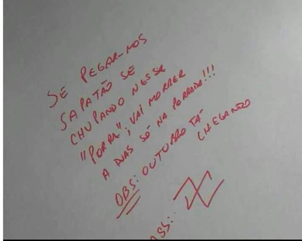 pichações homofóbicas